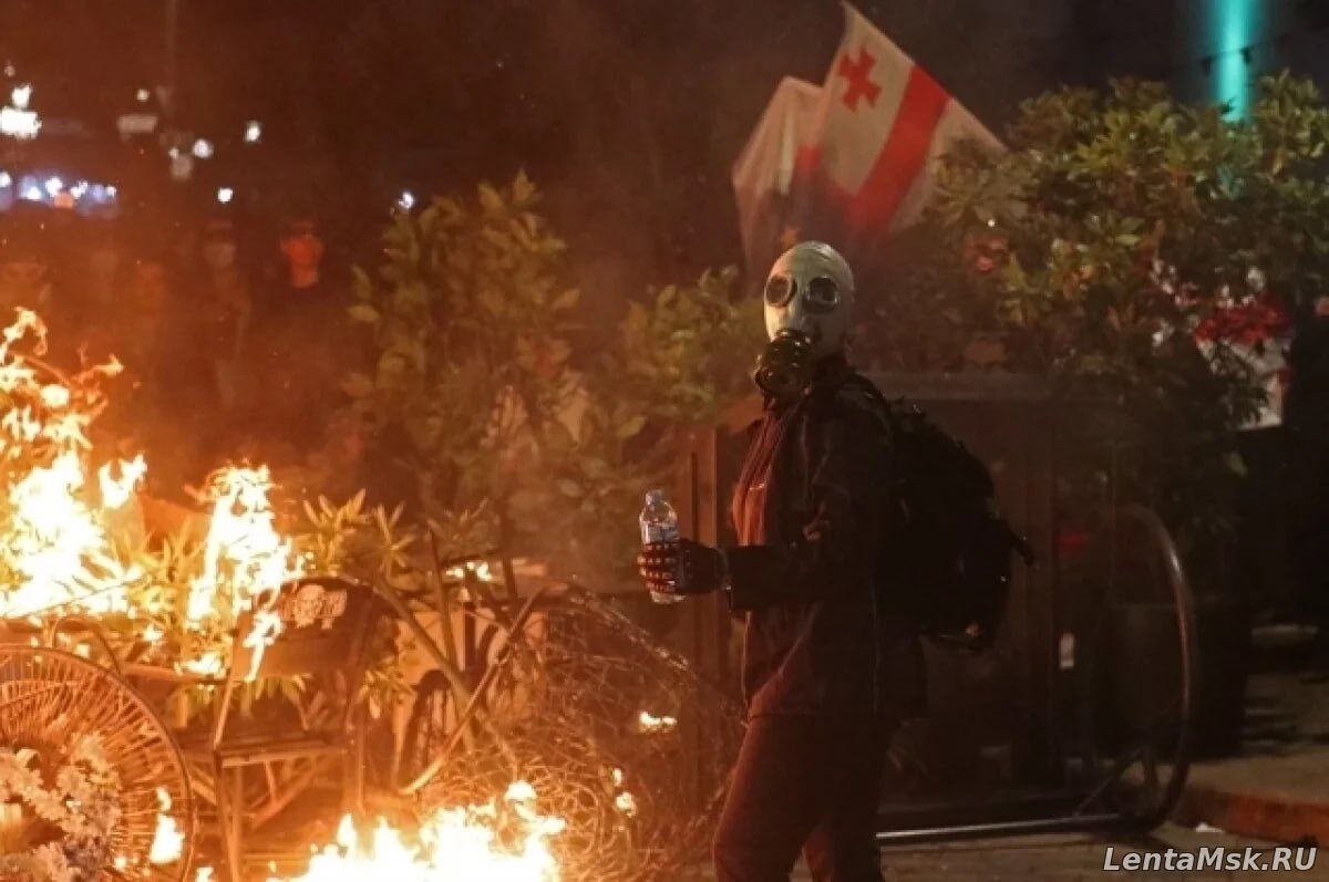 В Тбилиси прошли массовые протесты с попыткой штурма президентского дворца